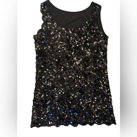 Black sequins tank top Small - Picture 3 of 3